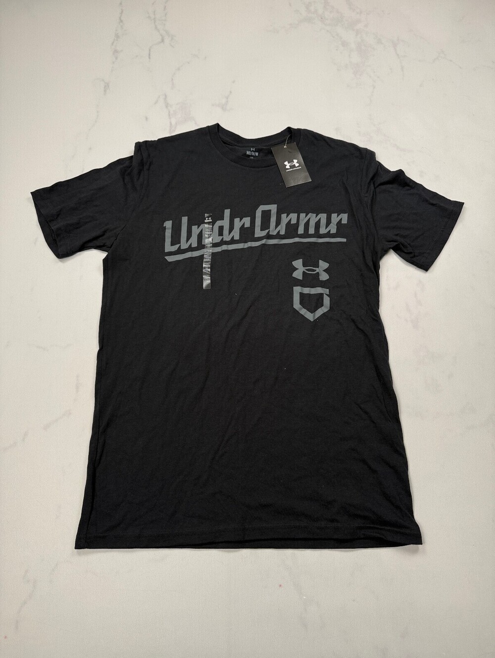 Under Armour Armor T Shirt Black Modern Streetwear - Mens M